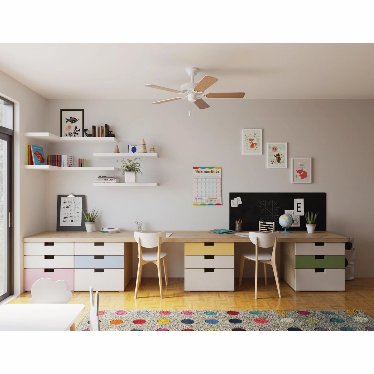 Airpro Builder 42"Ceiling Fan White