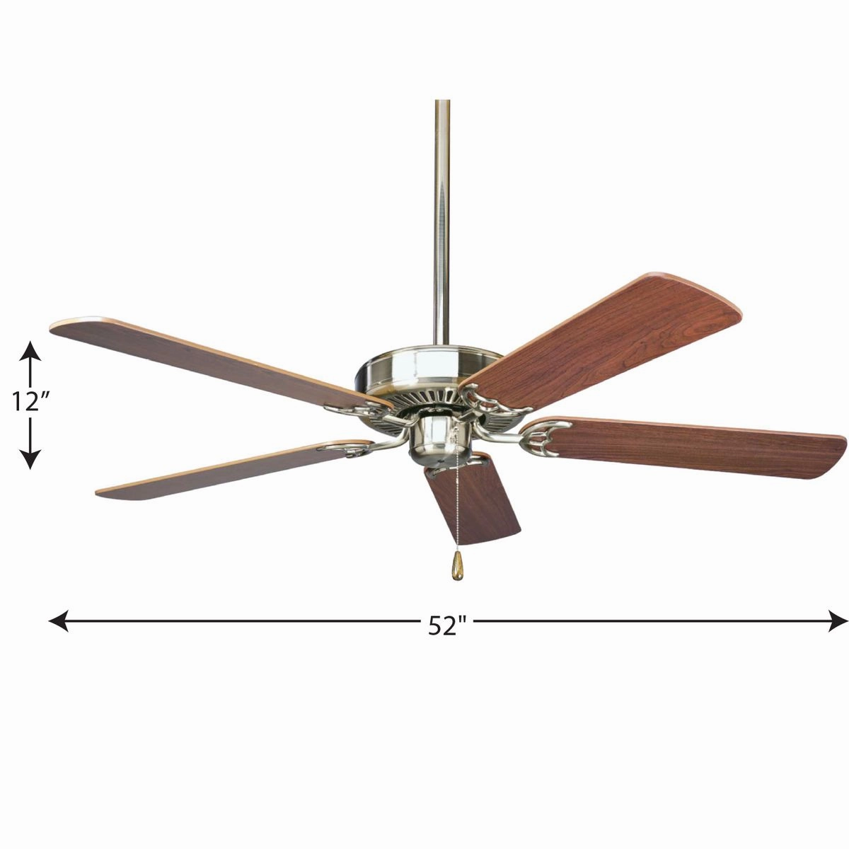 Airpro Builder 52"Ceiling Fan Brushed Nickel
