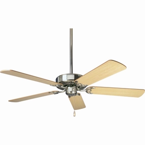 Airpro Builder 52"Ceiling Fan Brushed Nickel stylish medium fans for contemporary homes