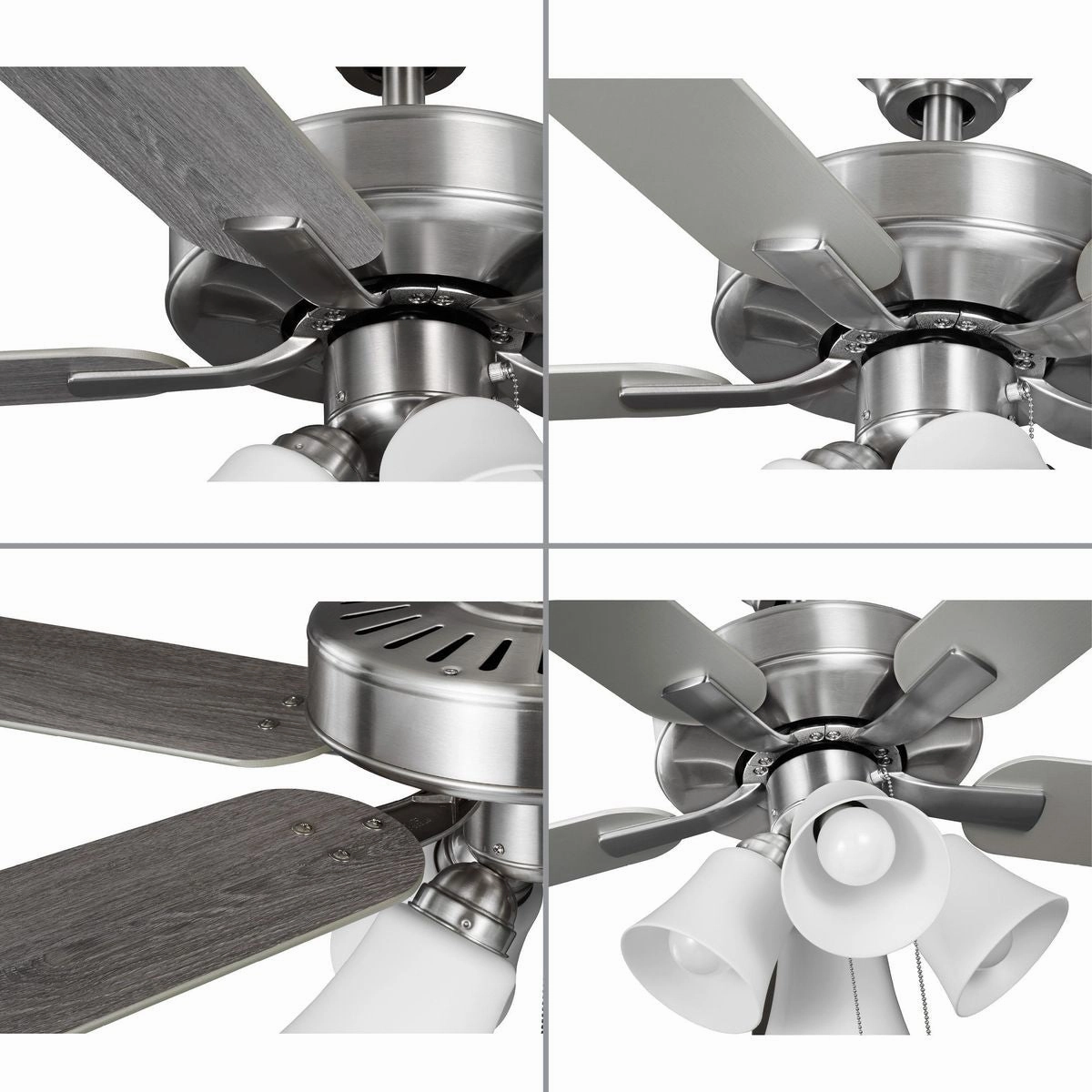 Airpro Builder Fan 52"Ceiling Fan Brushed Nickel