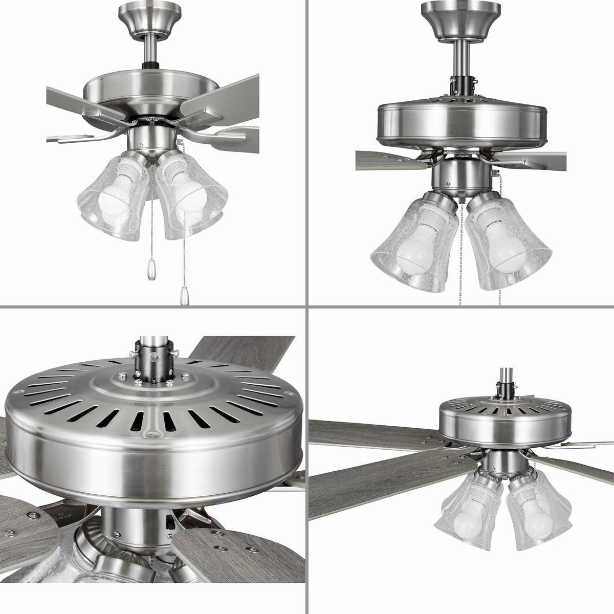 Airpro Builder Fan 52"Ceiling Fan Brushed Nickel