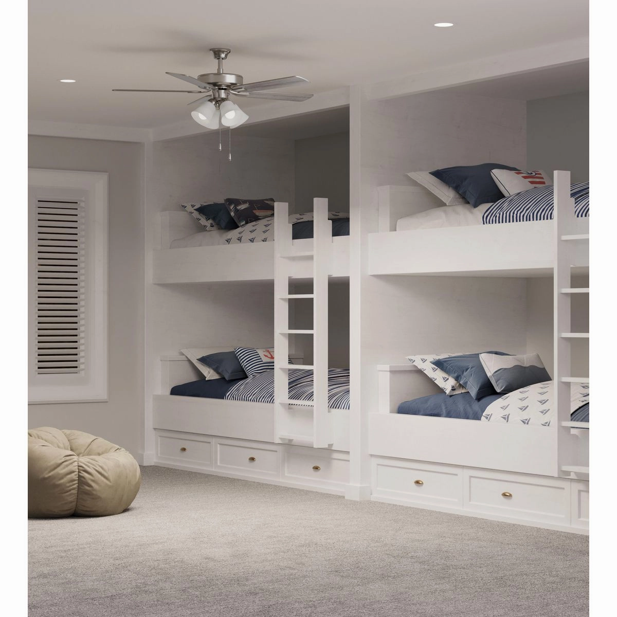 Airpro Builder Fan 52"Ceiling Fan Brushed Nickel