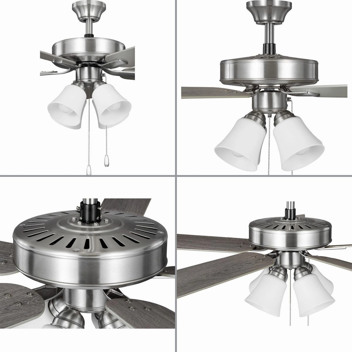 Airpro Builder Fan 52"Ceiling Fan Brushed Nickel