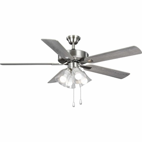 Airpro Builder Fan 52"Ceiling Fan Brushed Nickel mini handheld fan for personal travel use