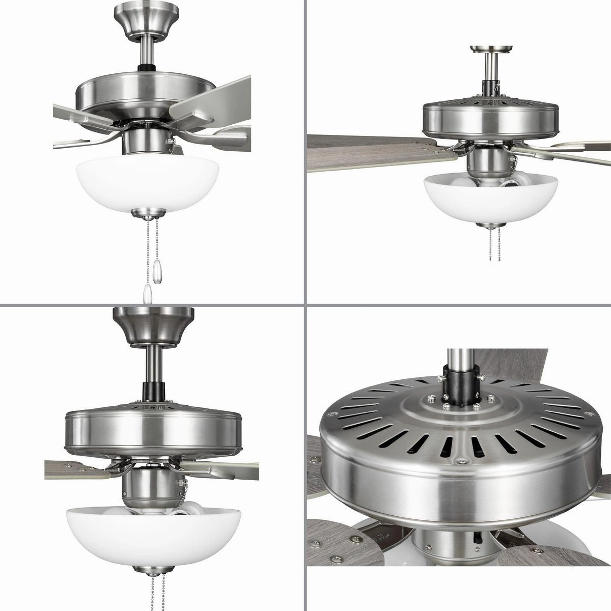 Airpro Builder Fan 52"Ceiling Fan Brushed Nickel