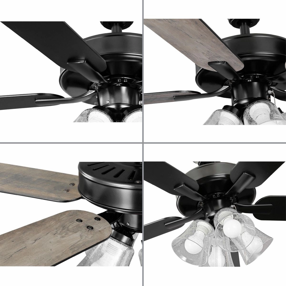 Airpro Builder Fan 52"Ceiling Fan Matte Black