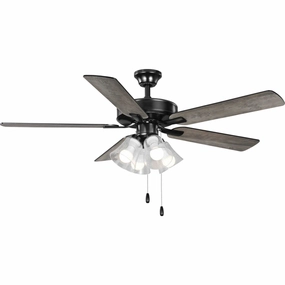 Airpro Builder Fan 52"Ceiling Fan Matte Black medium electric fans for multi-room use