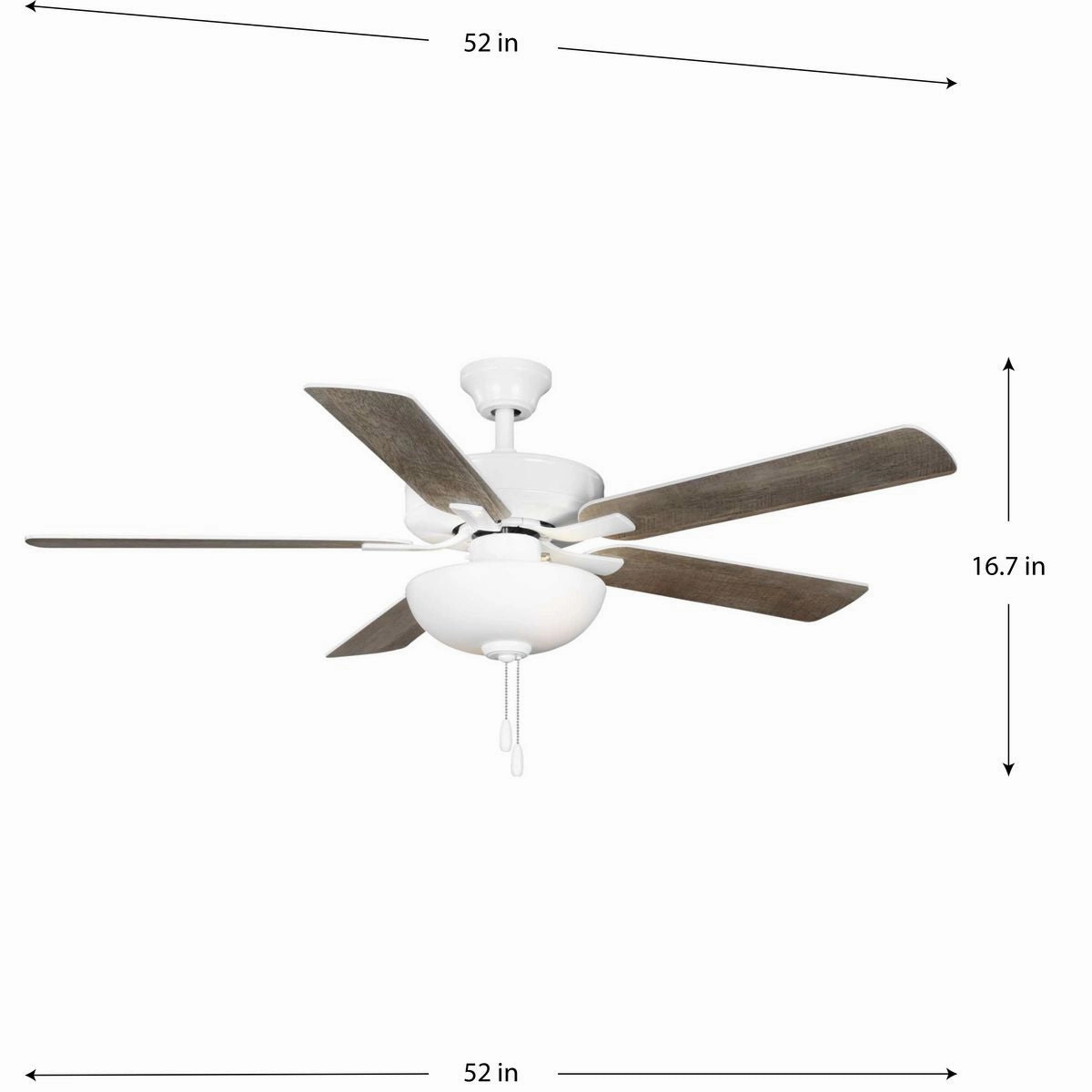 Airpro Builder Fan 52"Ceiling Fan White