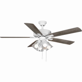 Airpro Builder Fan 52"Ceiling Fan White energy-efficient medium fans with remote
