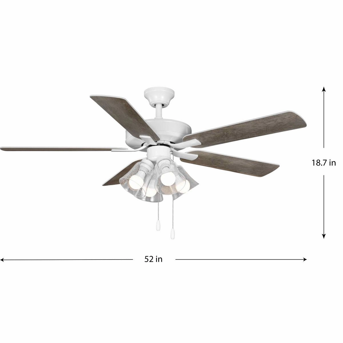 Airpro Builder Fan 52"Ceiling Fan White