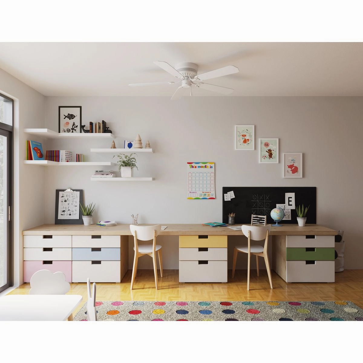 Airpro Hugger 52"Ceiling Fan White