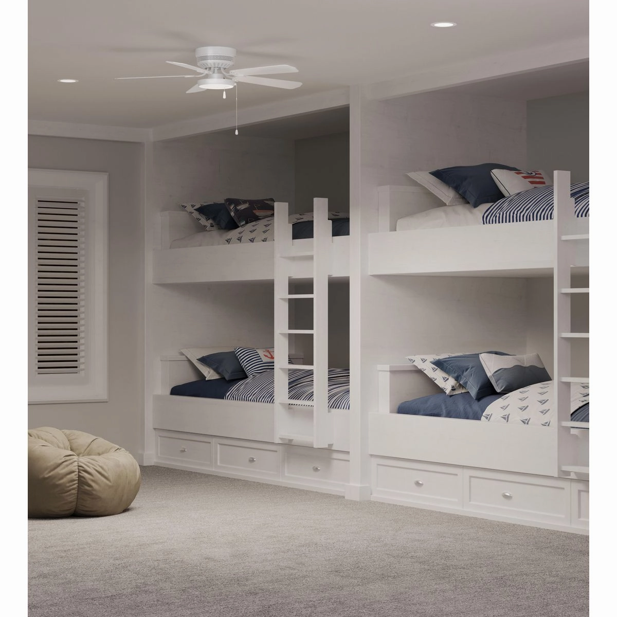 Airpro Hugger 52"Ceiling Fan White