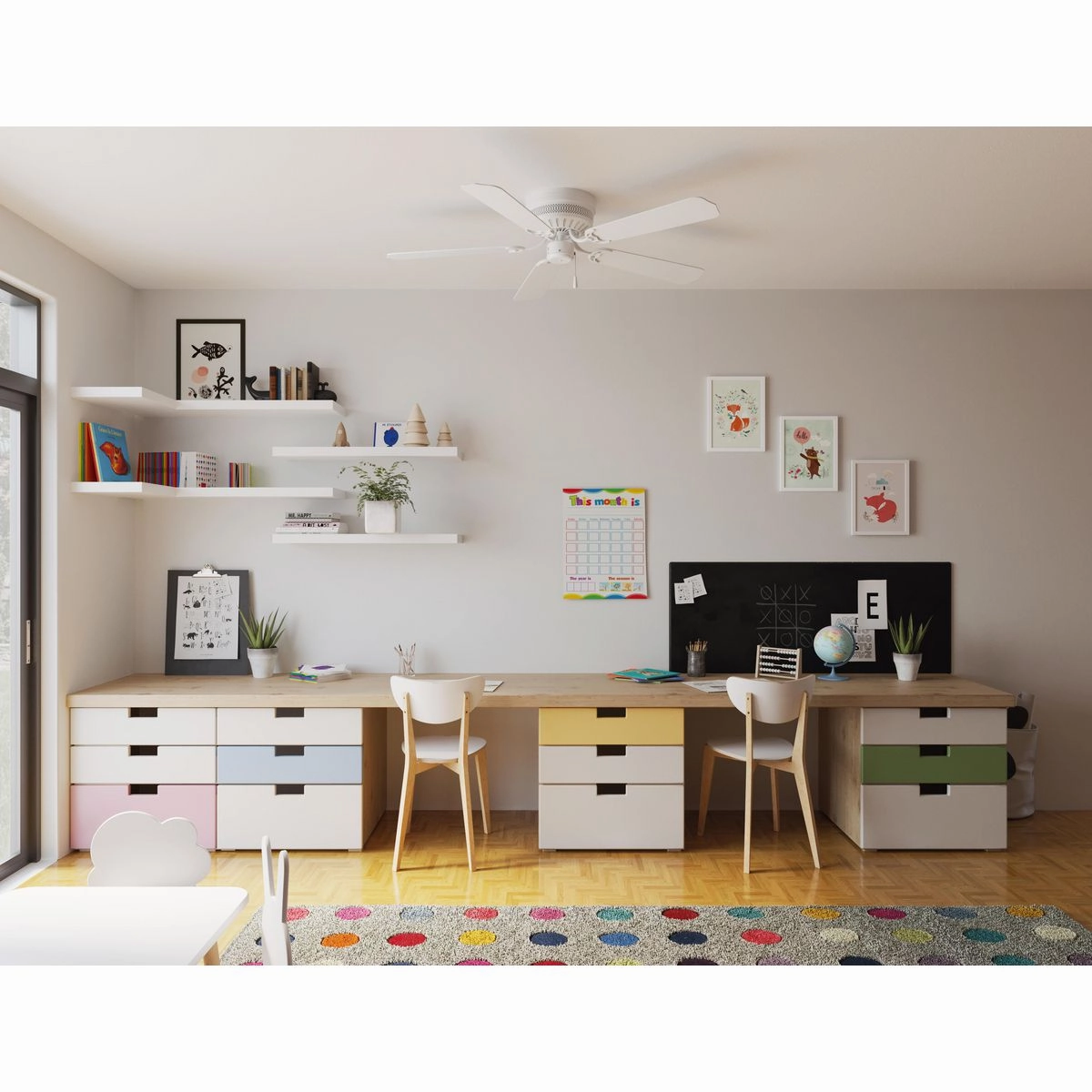 Airpro Hugger 52"Ceiling Fan White