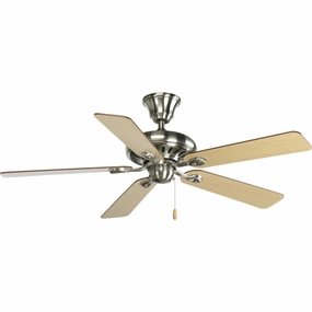 Airpro Signature 52"Ceiling Fan Brushed Nickel energy-efficient medium fans with remote