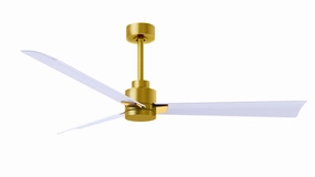 Alessandra 56"Ceiling Fan Brushed Brass quiet medium fans for living room use