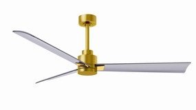Alessandra 56"Ceiling Fan Brushed Brass stylish medium fans for contemporary homes
