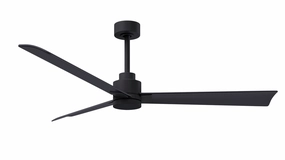 Alessandra 56"Ceiling Fan Matte Black energy-efficient medium fans with remote