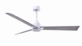 Alessandra 56"Ceiling Fan Matte White energy-efficient medium fans with remote