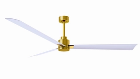 Alessandra 72"Ceiling Fan Brushed Brass quiet medium fans for living room use