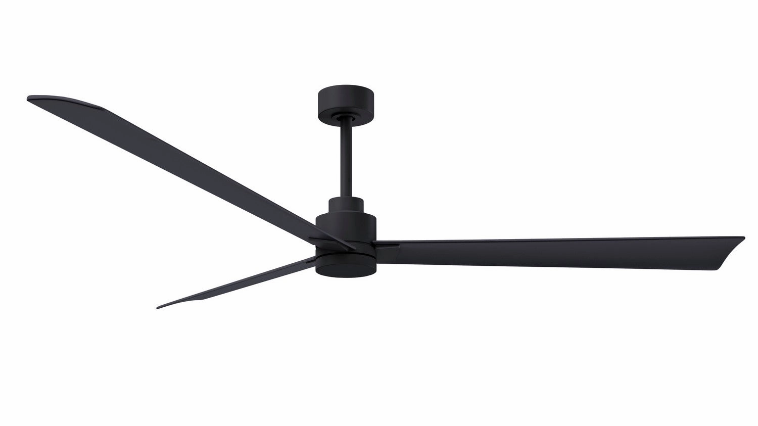 Alessandra 72"Ceiling Fan Matte Black medium size fans for home ventilation