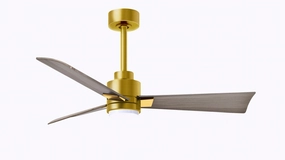 Alessandra - LK 42"Ceiling Fan Brushed Brass best small fans for home and travel