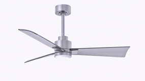 Alessandra - LK 42"Ceiling Fan Brushed Nickel best small fans for home and travel