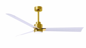 Alessandra - LK 56"Ceiling Fan Brushed Brass quiet medium fans for living room use