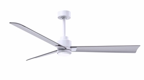 Alessandra - LK 56"Ceiling Fan Matte White quiet medium fans for living room use