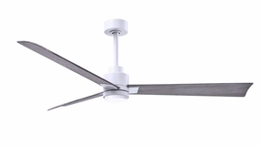 Alessandra - LK 56"Ceiling Fan Matte White quiet medium fans for living room use
