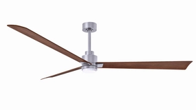 Alessandra - LK 72"Ceiling Fan Brushed Nickel quiet medium fans for living room use