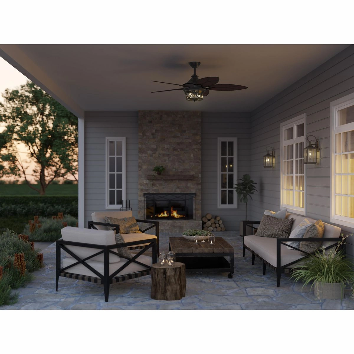 Alfresco 54"Ceiling Fan Architectural Bronze
