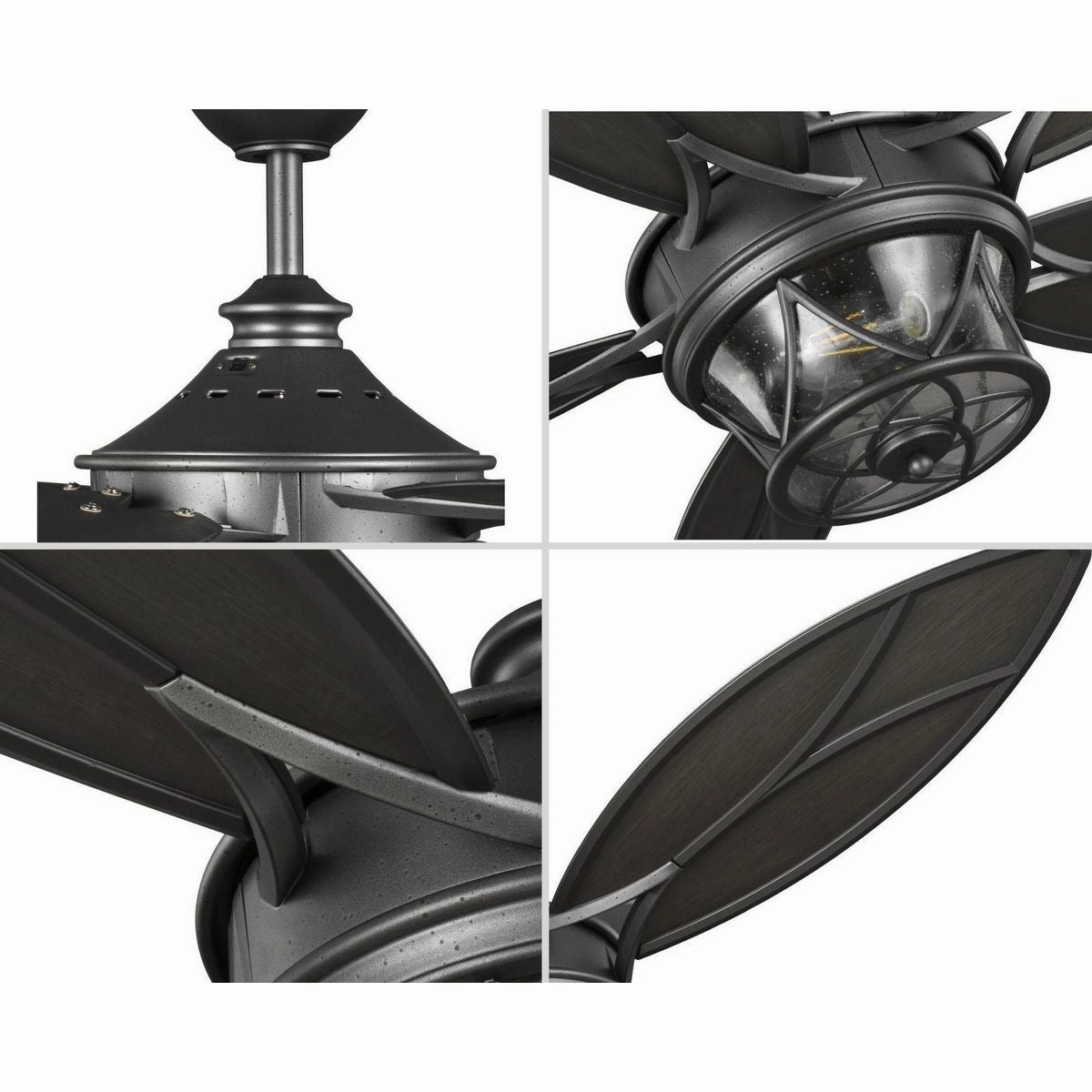 Alfresco 54"Ceiling Fan Blistered Iron