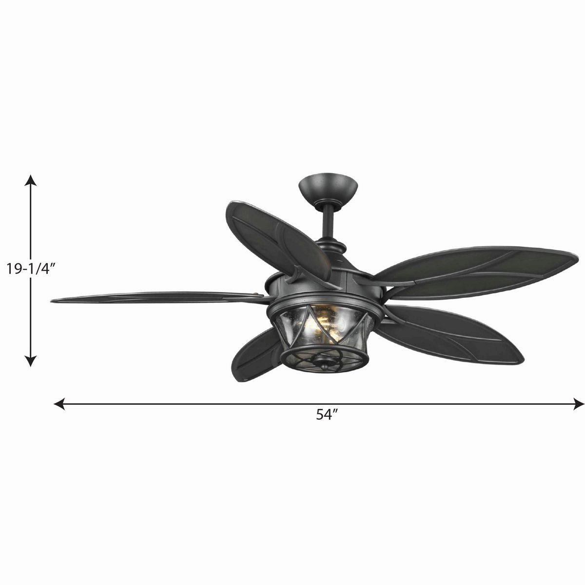 Alfresco 54"Ceiling Fan Blistered Iron