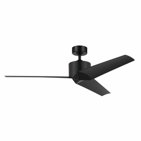Almere 56"Ceiling Fan Satin Black oscillating medium fans with strong airflow