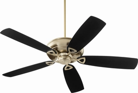 Alto 62"Ceiling Fan Aged Brass medium electric fans for multi-room use