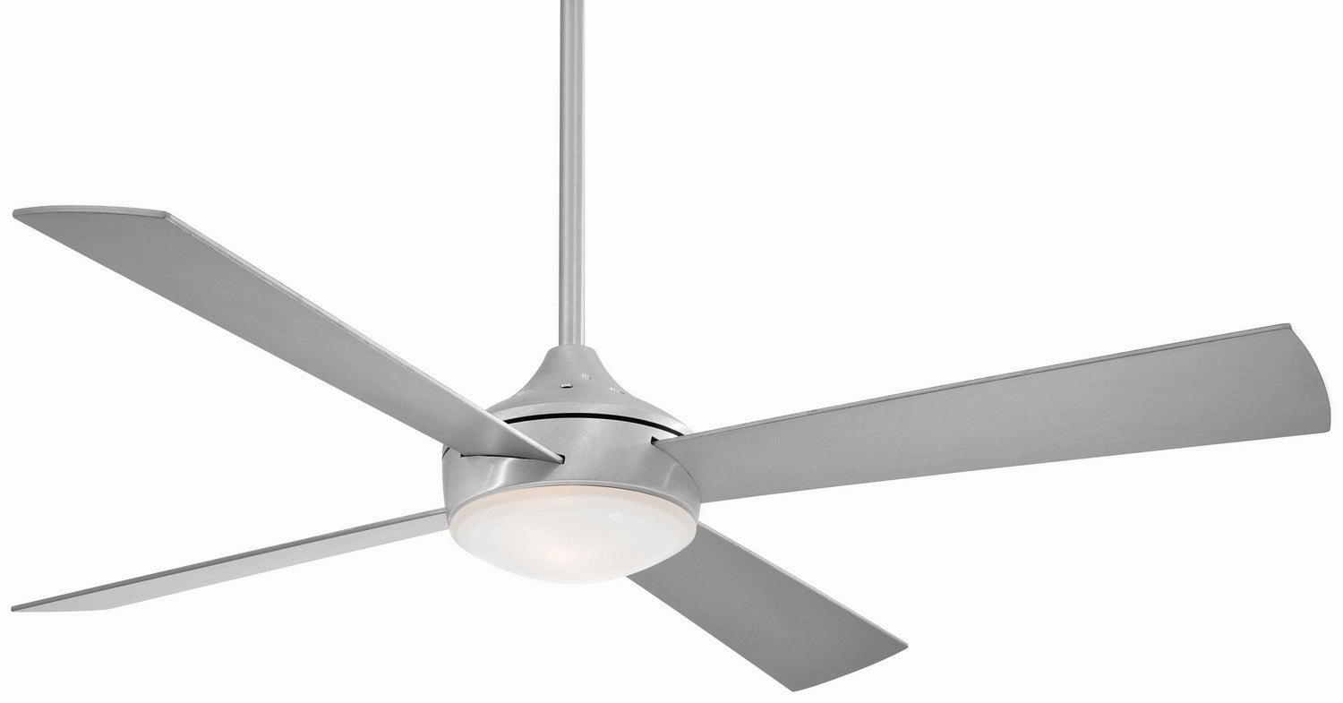 Aluma Led 52"Ceiling Fan Brushed Aluminum medium electric fans for multi-room use