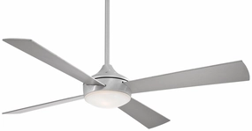 Aluma Led 52"Ceiling Fan Brushed Aluminum medium electric fans for multi-room use