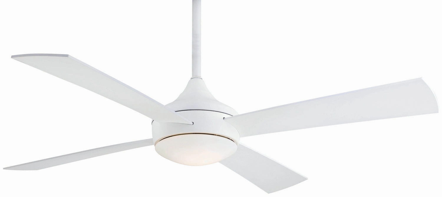 Aluma Wet Led 52"Ceiling Fan Flat White compact medium fans for desks and counters