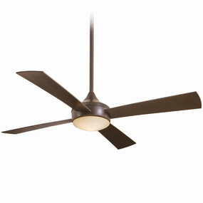 Aluma Wet Led 52"Ceiling Fan Oil Rubbed Bronze energy-efficient medium fans with remote