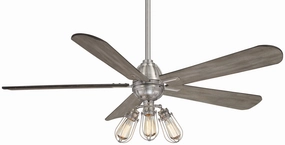 Alva 56"Ceiling Fan Brushed Nickel portable medium fans with handle design