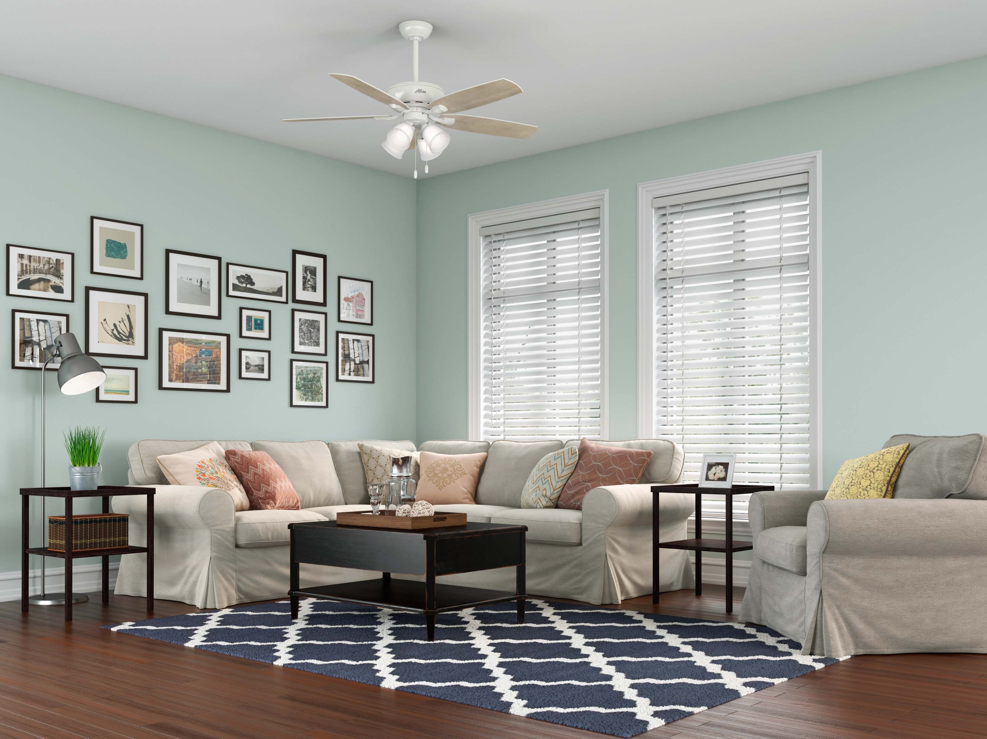 Amberlin 52"Ceiling Fan Fresh White