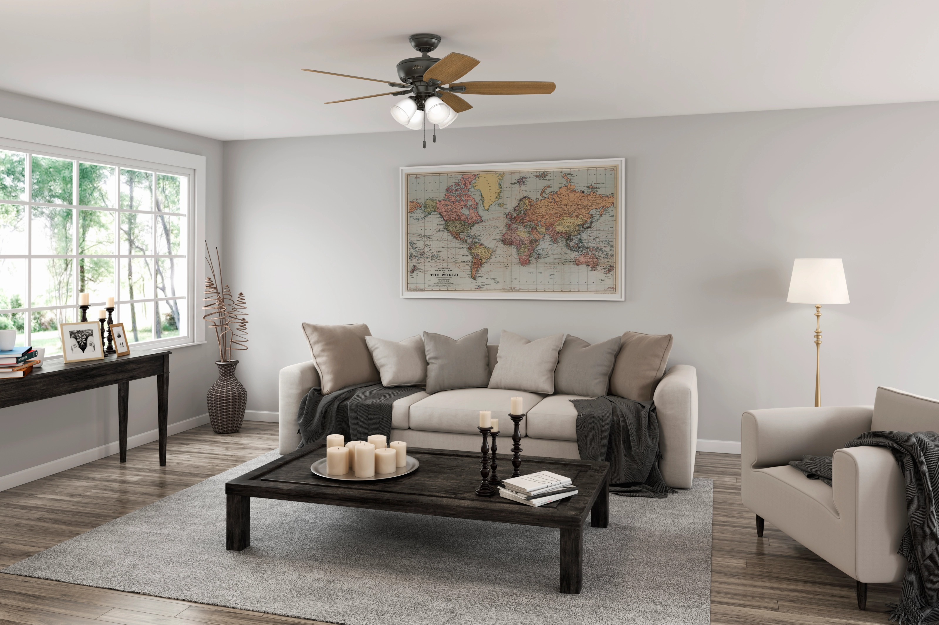 Amberlin 52"Ceiling Fan Noble Bronze