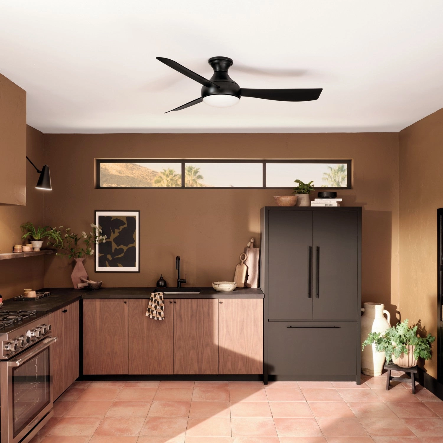 Ample 54"Ceiling Fan Satin Black