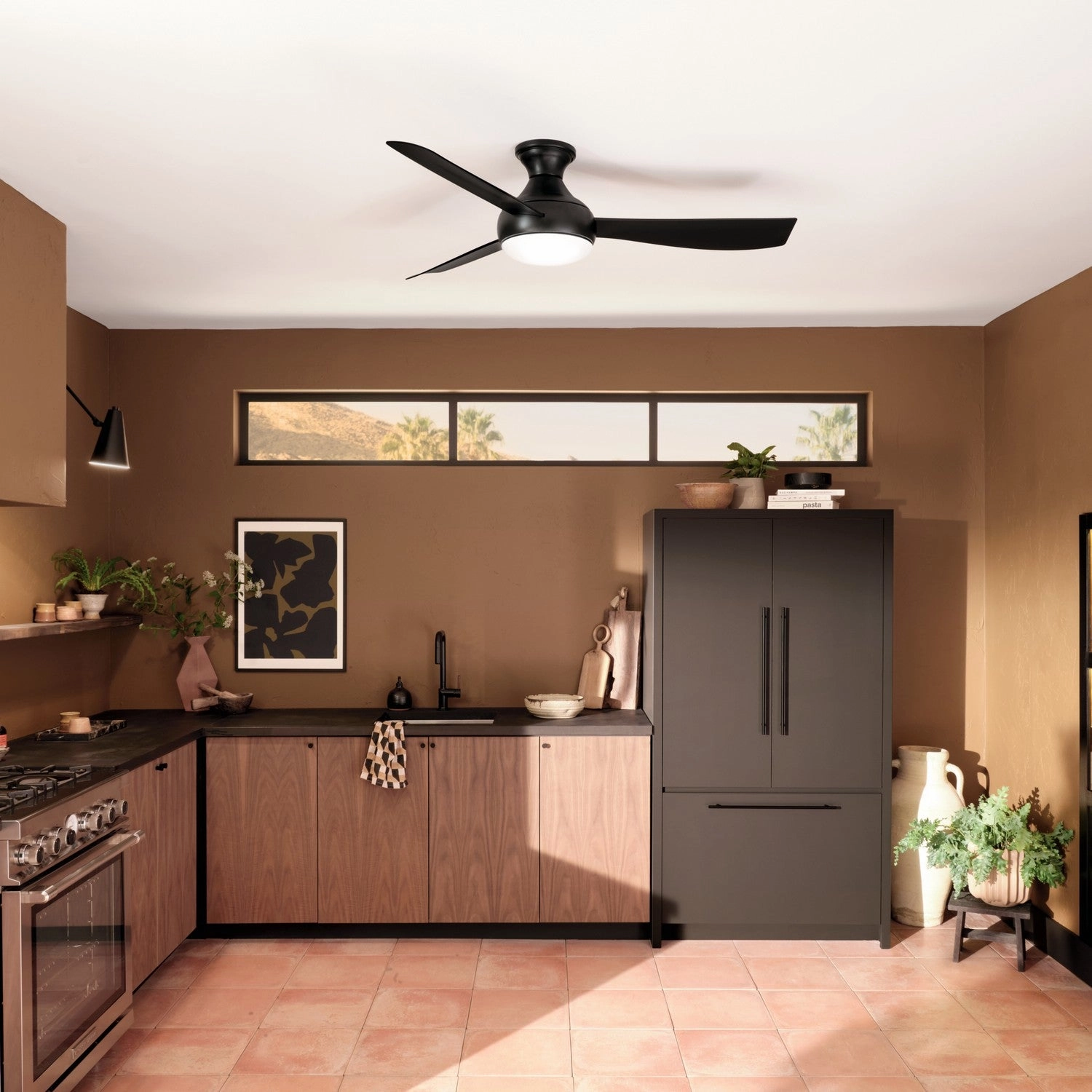 Ample 54"Ceiling Fan Satin Black