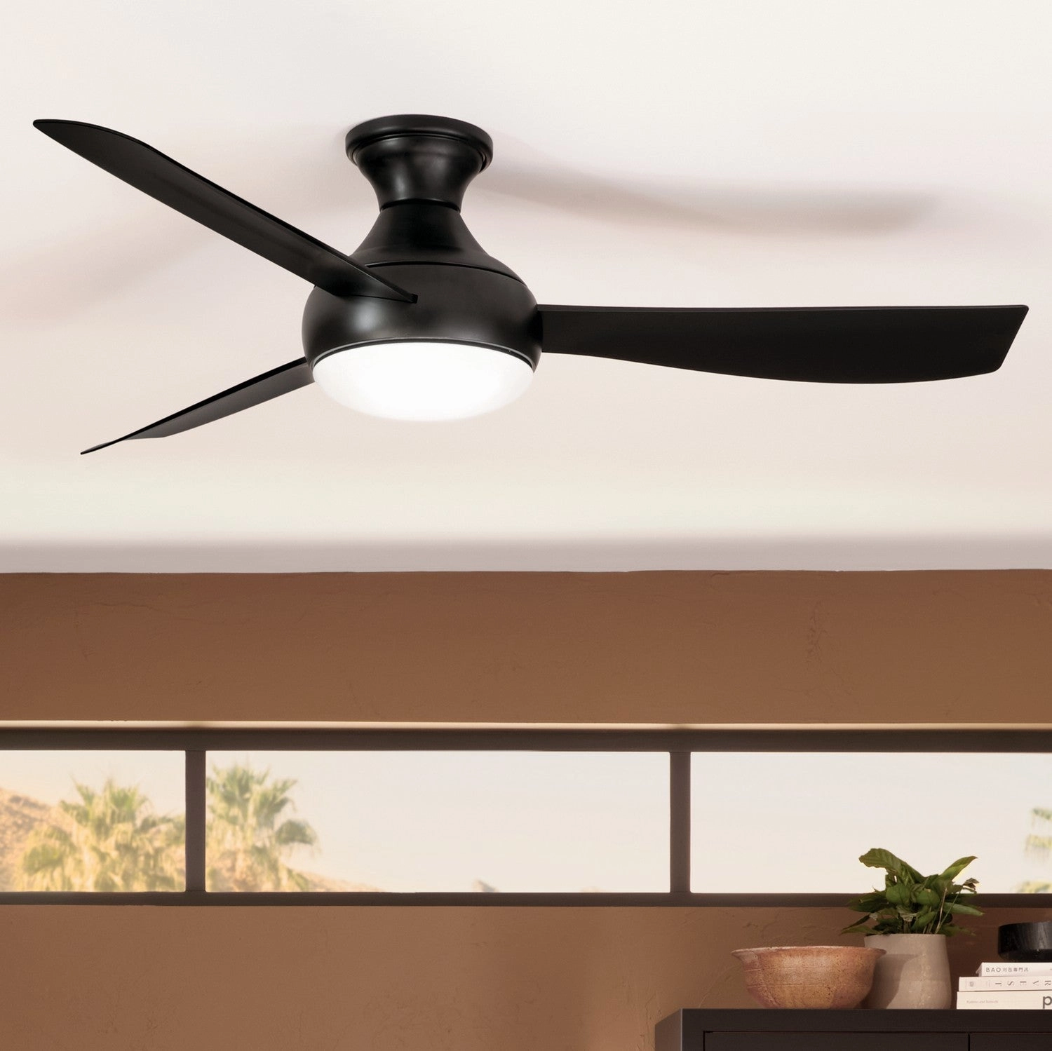 Ample 54"Ceiling Fan Satin Black