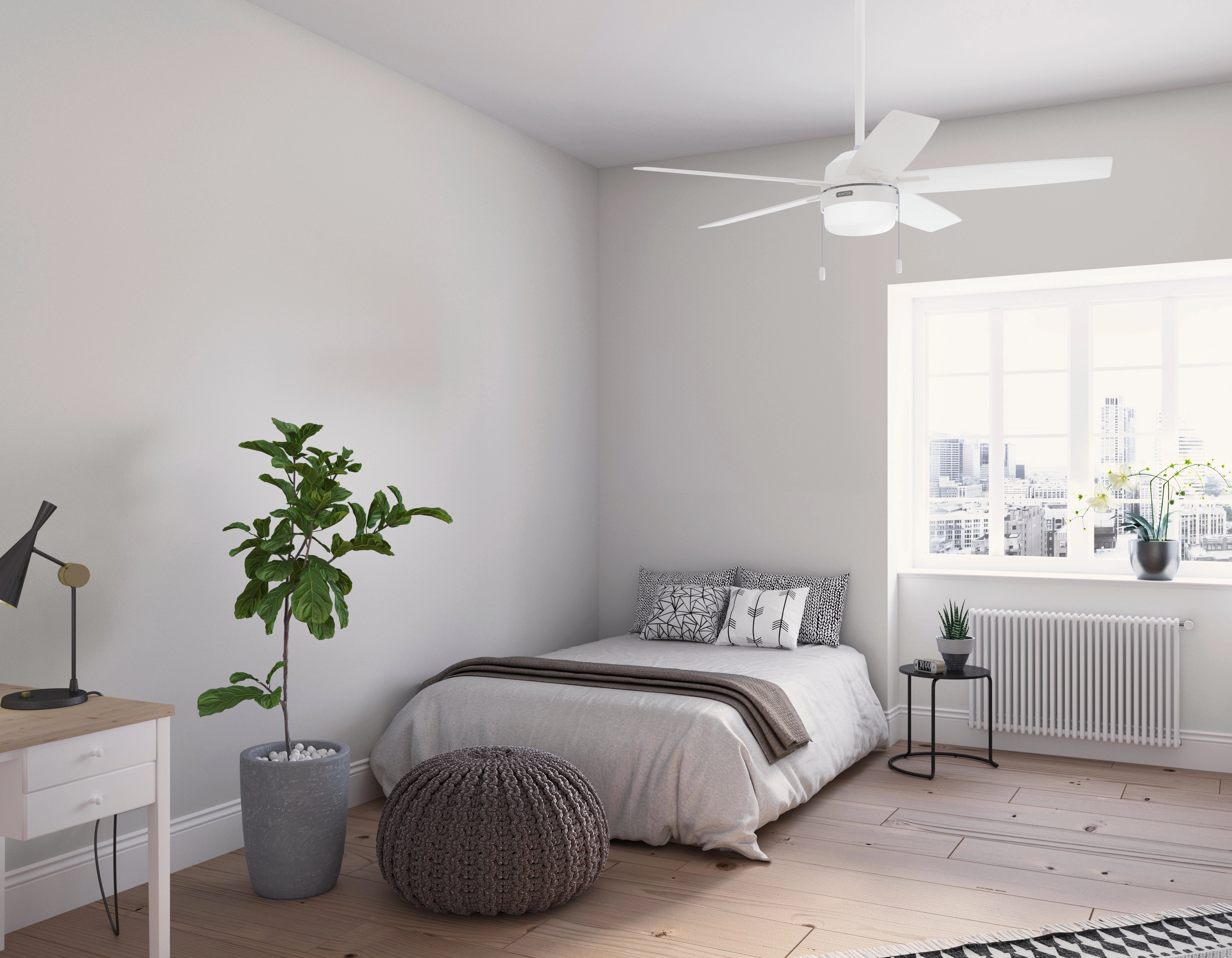 Anisten 52"Ceiling Fan Fresh White