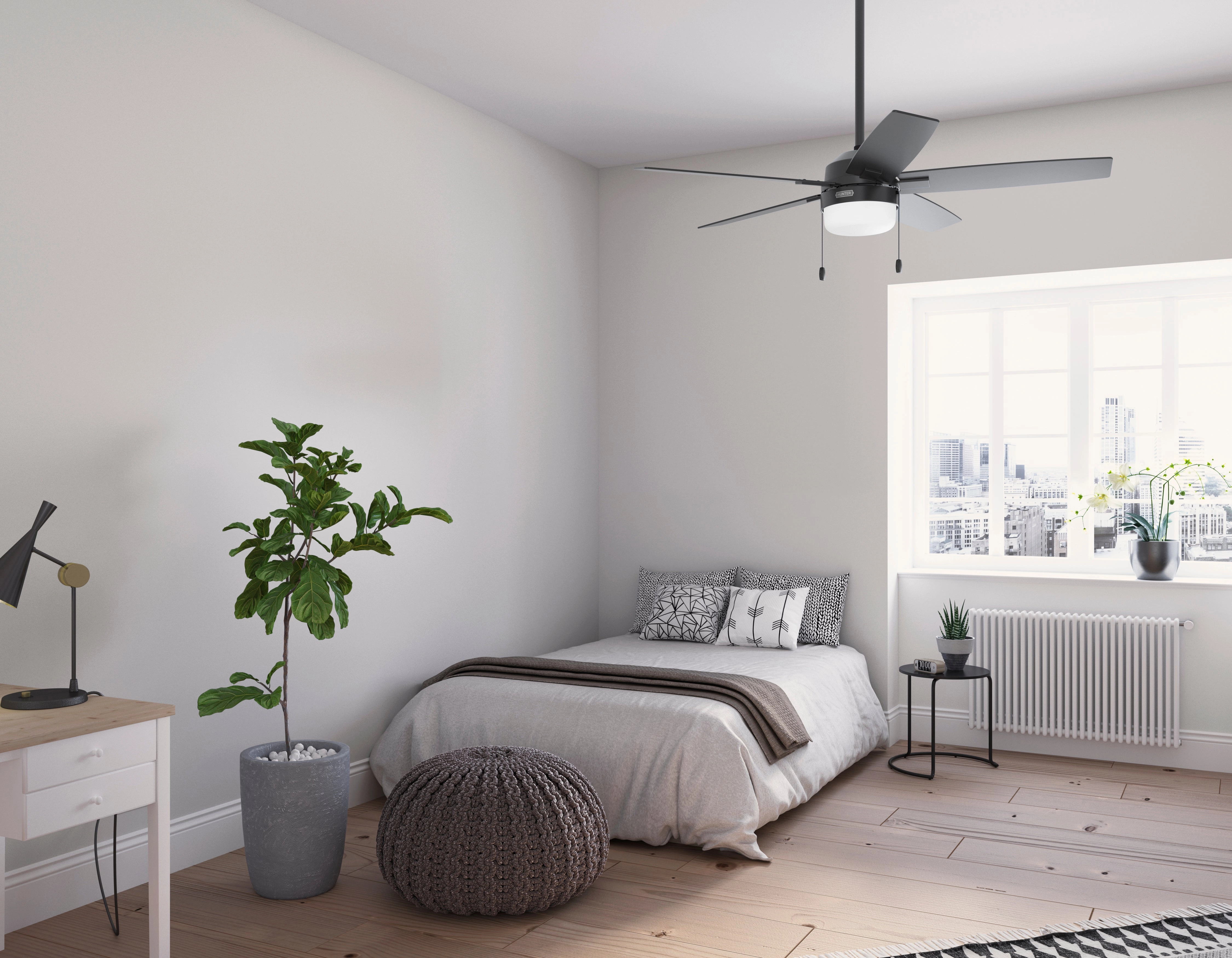 Anisten 52"Ceiling Fan Matte Black