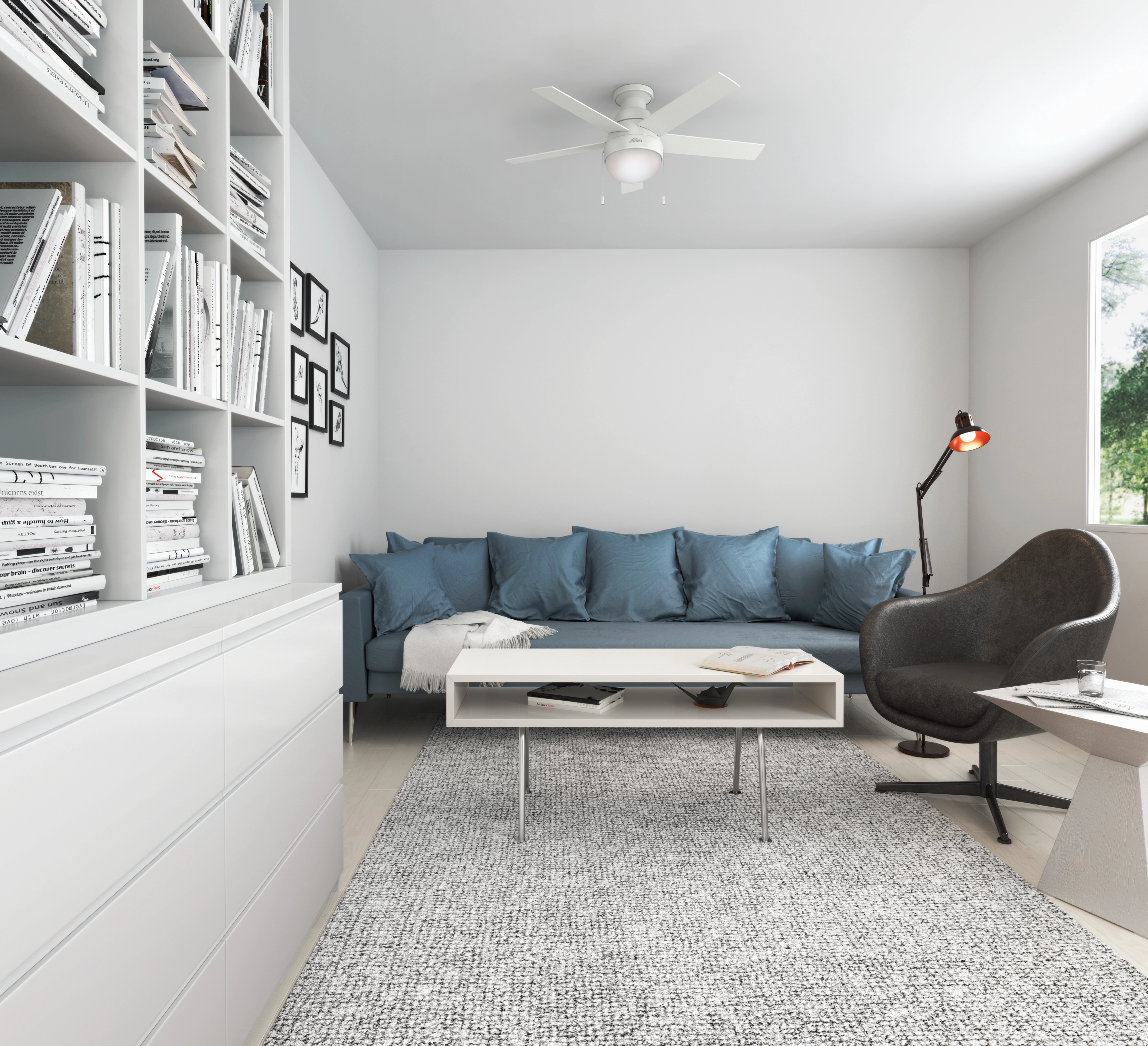 Anslee 46"Ceiling Fan Fresh White