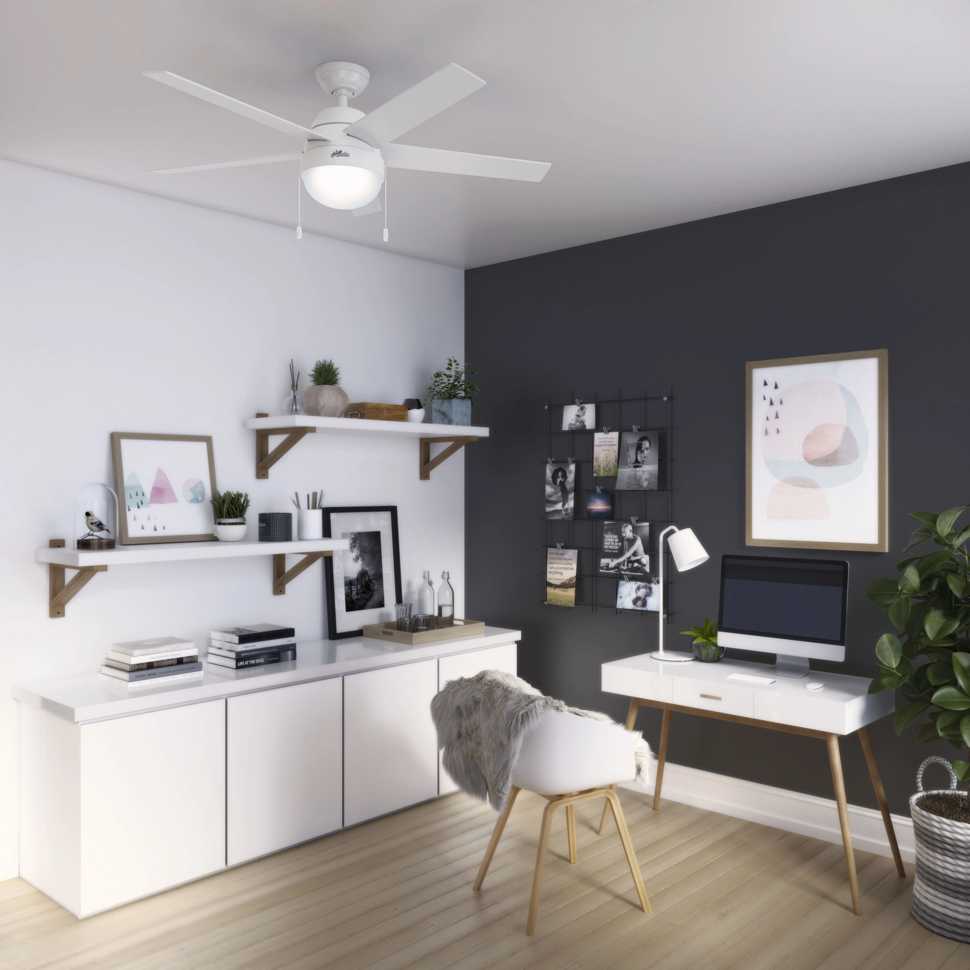 Anslee 52"Ceiling Fan Fresh White