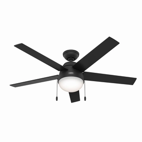 Anslee 52"Ceiling Fan Matte Black mini handheld fan for personal travel use
